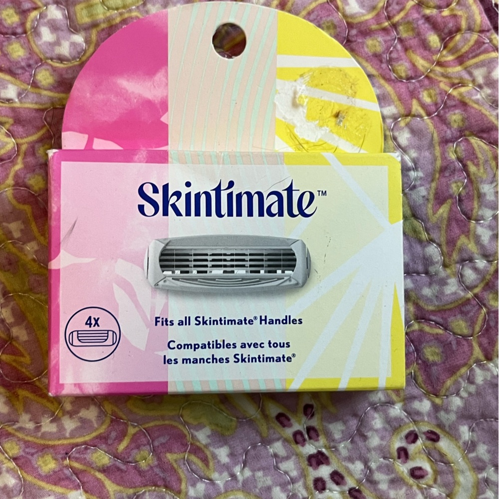 Skintimate Razor Blade Refills - Pink and Yellow